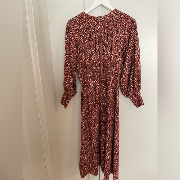 Orange, Black and White BB Dakota Midi Dress - Picture 3 of 7